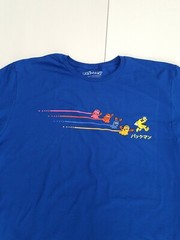 Loot Crate Pac-Man Retro Blue T-Shirt Mens XL Pac Man Video Game Ghosts Chasing