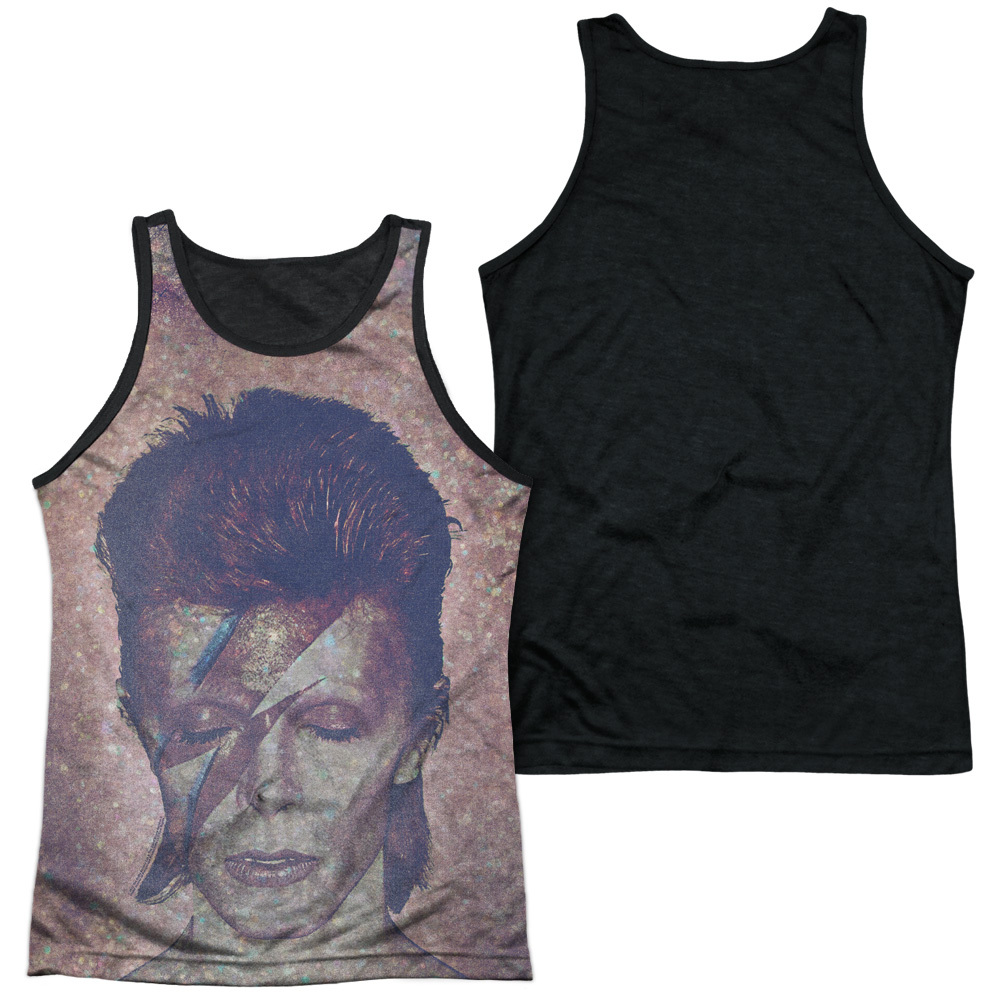 DAVID BOWIE GLAM Licensed Men’s Graphic Band Tank Top Sleeveless Tee SM-3XL