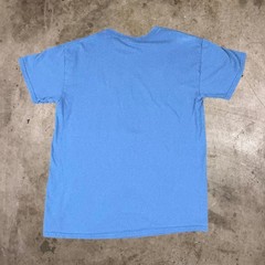 Gildan Tombstone OK Corral Skull Graphic T-Shirt Western Cowboy Tee Blue Mens M