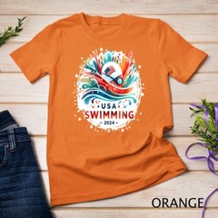 USA 2024 United States Athlete American Swimming 2024 USA Unisex T-shirt
