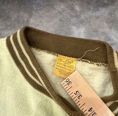 True VTG 70s Table Rock MO Ringer Raglan Sweat Shirt rare Size XL bright green