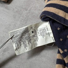 Diesel 00s Striped Henry Neck T-Shirt Short Sleeve Grunge Japan