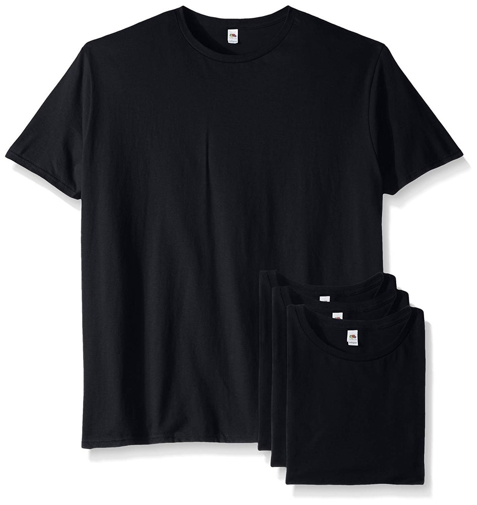 Fruit of the Loom Men’s Lightweight Cotton Crew T-Shirt Multipack