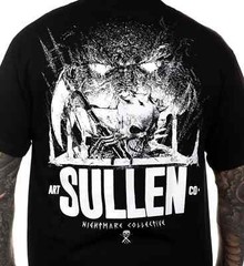 Sullen Pin Up Punk Street Life Gothic Americana Tattoo Art Mens Tee NIGHTMARE