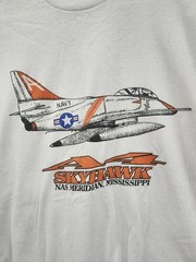 Vintage Sky Hawk A4 Army Navy Single Stitch T shirt sz XL