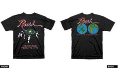 RUSH HEMISPHERES WORLD TOUR 1978 MUSIC ROCK PROGRESSIVE BAND TEE SHIRT