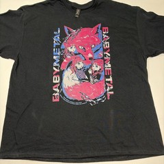 Babymetal 2025 Tour Los Angeles Double Sided size 2XL T Shirt Rare Band Merch