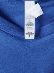 Bradlees T-Shirt Retro 1980s Size L Blue NEW VTG Look Old School Tee Unisex