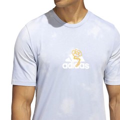 Adidas Men’s Summer Madness TSL Graphic Tee, Halo Silver