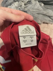 Adidas Vintage Red Tee Shirt, Tagged Size Medium (Fits a little big as shown)