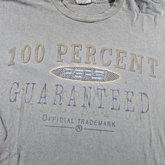 Vintage Pepsi Shirt Mens L/XL Gray 100 Percent Guaranteed Graphic T-Shirt 90s