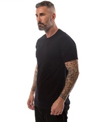 Gym Life® BLANK Tee Men’s Athletic T-Shirt Work Out Exercise Fitness Shirt Black