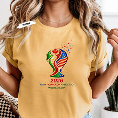 World Cup 2026 Shirt Soccer Cup Football Fan Graphic Tee Sports Tournament Gift
