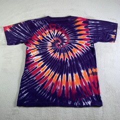 Vintage Sundog Shirt Mens Large Purple Spiral Tie Dye Psychedelic Made USA 90s