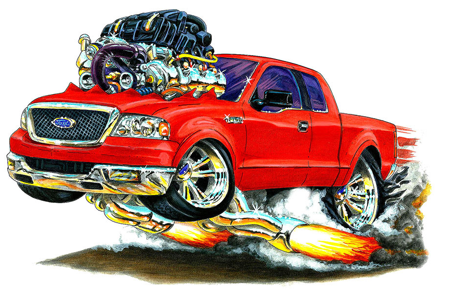 Ford F150 Pickup Truck F-150 Car Art Print NEW
