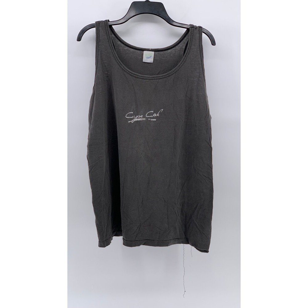 SEASONS Men’s Gray Distressed Cape Cod Logo Scoop-Neck Pullover Tank SZ M
