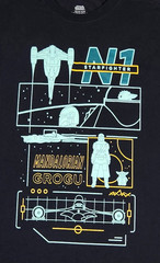 Disney Star Wars The Mandalorian N-1 Starfighter Black Graphic T-Shirt – M