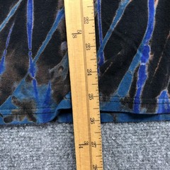 Allover Tie Dye Shirt Mens Medium Black Blue Spiral Graphic Tee Psychedelic