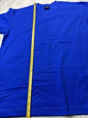 Teestyled Mens T Shirt X-Large, Blue Classic Plaid 100%cotton