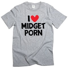 Men’s funny I love Midget Porn inappropriate T-shirt