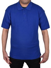 Mens Polo Shirt Heavy Work T Shirts Short Sleeve Two Tone Tee Sizes S-6XL