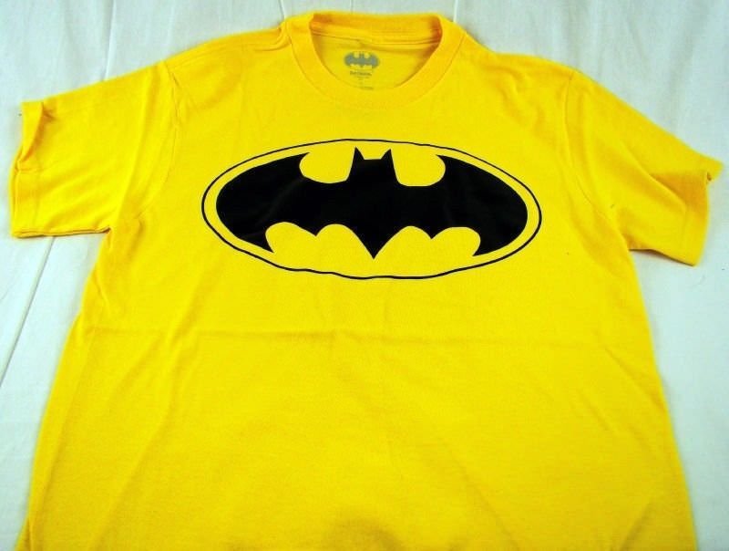 Mens DC Comics Originals Super Hero BATMAN Distressed T-Shirt Any Size 2X