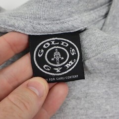 Vtg Gold’s Gym T-Shirt Men M USA Made Gray Bodybuilding Tee Downtown Albuquerque
