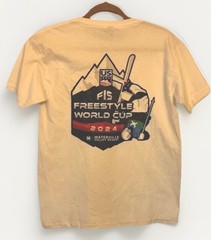 Shirt USA World Cup Ski 2024 Waterville Valley NH YOUTH LARGE Teen FIS Official
