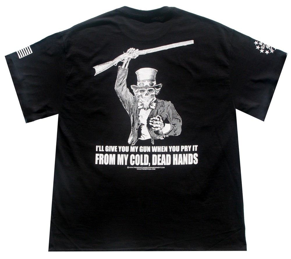 From My Cold Dead Hands Uncle Sam T-Shirt Second Amendment Militia Gun Rights 2A