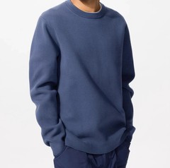 UNISEX Wear UNIQLO Machine-Washable Milano Ribbed Sweater Stretchy Knit