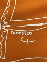 Tennessee Volunteers Short Sleeve Shirt Orange And White Graphic UT Size XL