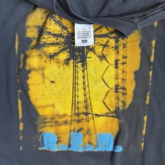 Vintage 90s REM World Your T-Shirt Adult XL 1995 Nice Man Faded Black Music