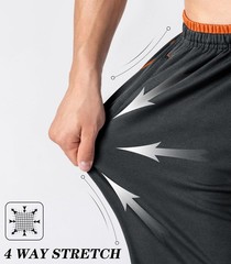 Mens Lightweight Sweatpants Loose Fit Open Bottom Mesh Athletic Pants Pockets