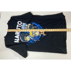 Naruto Shippuden Graphic T Shirt Mens Medium Black Anime Manga Short Sleeve