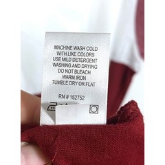 Hudson and Borrow Red Colorblock Shirt Mens 2X Classic Preppy Casual Neutral Y2K