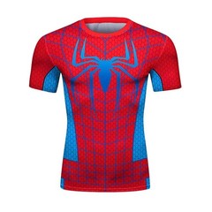 Spiderman 3D T-Shirts Short Sleeve Polyester Quick Dry Breathable Jerseys