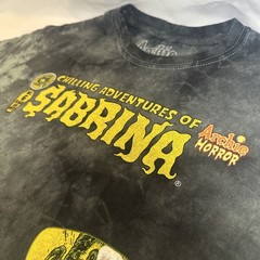 ARCHIE COMICS ” Chilling Adventure Sabrina” Black Bleach Wash Style Tee S
