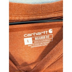 Carhartt Mens Relaxed Fit Graphic T-Shirt Burnt Orange Short Sleeve Large