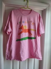 Ketamine Pony Nurse Meme Pink T-Shirt Cotton Adult Unisex L/XL Tee Horse Tiktok