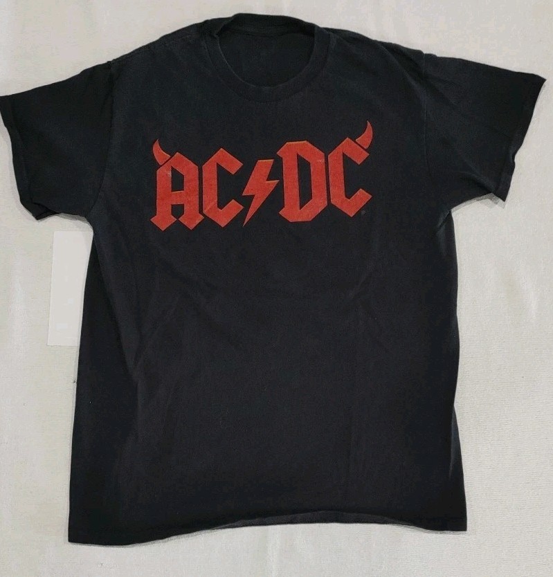 AC/DC Graphic Logo Rock Band T Shirt Adult Size Medium