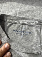 Vineyard Vines Men SS Whale Pocket Crew Tee T-Shirt “Flamingo PALM WHALE FILL”