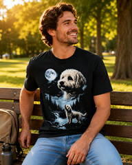 Maltipoo Howling to the Moon T-Shirt