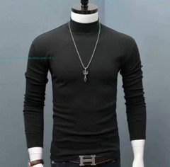 Mens Turtle Neck Sweater T-Shirt Tee Extra Soft Tops Winter Warm Size S-5XL Gift