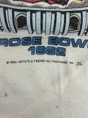 Vintage 80s Journey 1982 Concert Tour T-Shirt Rose Bowl Blue Oyster Cult Raglan