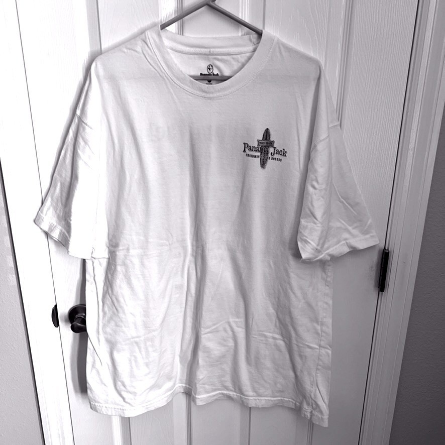 Panama Jack Mens XXL White Surf Shack Graphic T-Shirt Cotton