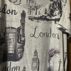 London England United Kingdom Souvenir Gift Unisex T-Shirt Sz XL gray black NEW