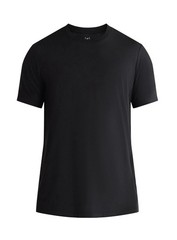 Mens George Solid Crew Neck Short Sleeve T-Shirt 3-Pack Black White Green Size S