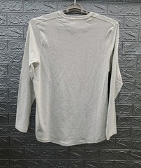 New The Normal Brand Puremeso 2 Button Henley Shirt Light Grey US Size XL