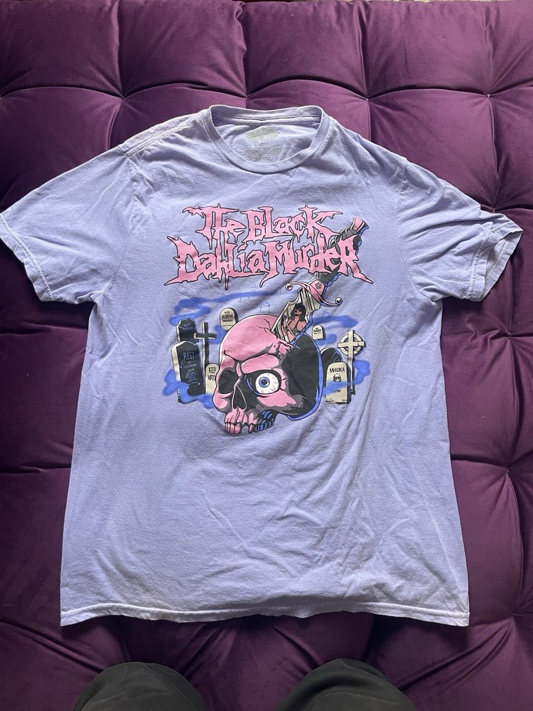 The Black Dahlia x Mishka RARE HYPERCOLOR Purple/Pink color changing Shirt XL