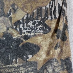 Vintage Jerzees Camo Shirt Mens Extra Large Brown Mossy Oak Forest Floor Y2K Tee